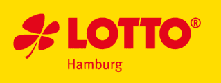 Logo der LOTTO Hamburg, bestehend aus dem Schriftzug „LOTTO“ in Rot und einem vierblättrigen Kleeblatt auf gelbem Hintergrund.